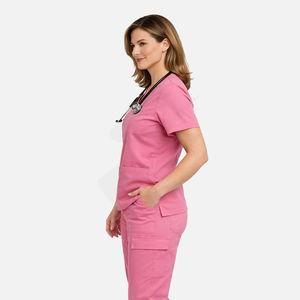 High Quality Custom Medical Scrub Set for Women Wholesale Hospital Doctors and <b>Nurses</b> Female Nursing Scrub Uniforms - Product Image 6