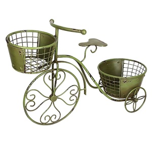 Maceta Decorativa de Metal con Diseño Elegante en Forma de Ciclo, Recién Llegada, para Decoración del Hogar y Jardín - Product Image 1