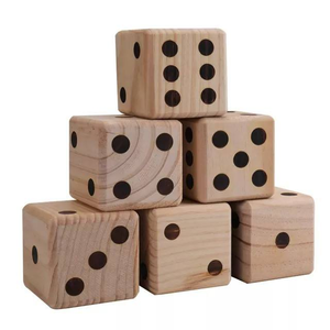 Juego de Dados de Madera, Dados Grandes Poliédricos para Juegos de Mesa, Bloques de Madera, Dados de Madera - Product Image 3