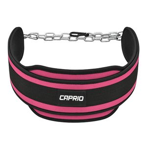 Neoprene Weightlifting <b>Belt</b> with Steel <b>Chain</b> Adjustable Waist Support Buckle Dip <b>Belt</b> for Gym Training - Product Image 1