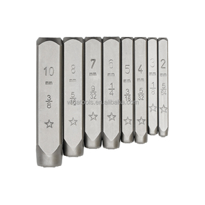 PA8-S210 HRC60 Cr-V Steel Precision Craft Stamp Punch Set for Industrial Metal Marking DIN1451 Standard - Product Image 3