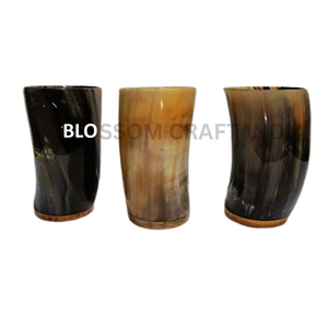 Authentique tasse à boire en corne de buffle de 16 oz, grande tasse de style viking fabriquée à la main avec un motif animal sculpté, prête à la revente à bas prix - Product Image 2