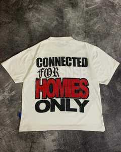 Venta al por mayor de los hombres de peso pesado personalizado de color sólido Vintage Camiseta 100% algodón hombro caído Oversize High Street Style secado rápido - Product Image 6
