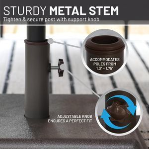 Base per Ombrellone da 40 Libbre, Resistente, per Tavolo da Patio, Base Pesante Premium per Uso Esterno - Product Image 4