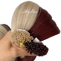 Ady Hair Extensions de cheveux humains 100% vierges Remy, Ondulation naturelle, Boucles italiennes, Super ondulation, Pointes à la kératine, Double trame machine, Ondulation profonde lâche