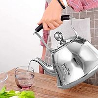 Service à thé en laiton et verre avec pot à poignée, capacité 1L, design moderne pour la maison et les cafés, achat en gros facile pour les acheteurs