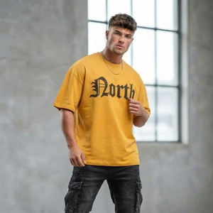 Camisetas de Lujo de Algodón Premium con Ajuste Holgado, Estilo Urbano Casual, Hombros Caídos, Manga Corta y Pedrería, Camisetas Oversize de Moda Urbana - Product Image 3