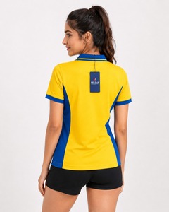 Nuevas camisetas polo de alta calidad para mujer, color beige, de algodón, con la mejor tela, camisetas polo para mujer con OEM ODM - Product Image 2