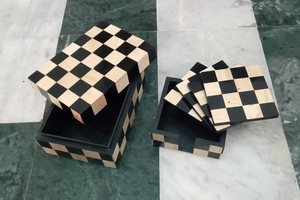 Caja de Joyería de Madera y Resina Ecológica Hecha a Mano de Lujo, Decoración para el Hogar Artesanal Exquisita - Product Image 4