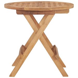 Tavolo da giardino pieghevole in legno di Teak massiccio 19.7 "x 19.7" x 19.7 "dimensioni per mobili da esterno - Product Image 3