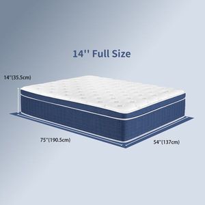 Orthopedic 14 Inch <b>Memory</b> Foam Hybrid Mattress Pocketed Springs Medium Firm Support Motion Isolation Edge Full Size Mattress <b>Box</b> - Product Image 6