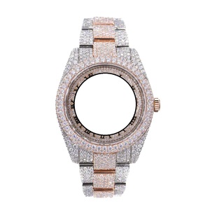 RUDRA JEWELS <b>WATCHES</b> Luxury Stainless Steel Automatic Mechanical Japan Movement12 Sport Elegant Moissanite Square <b>Case</b> <b>Watch</b> - Product Image 1