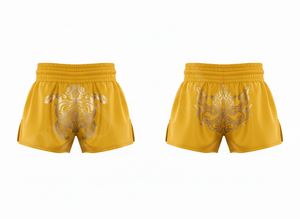 Shorts de boxe en satin pour hommes, Muay Thai professionnel, MMA, logo personnalisé brodé, entraînement d'arts martiaux, shorts souples et durables pour hommes - Product Image 5
