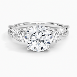 Premium 925 Sterling Silver Three Stone <b>Diamond</b> <b>Ring</b> Classic Luxury Fine Jewelry Wedding Engagement Anniversary Gift Collection - Product Image 6