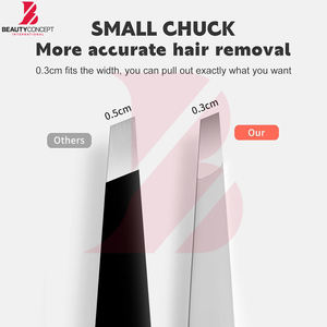 เหมาะสำหรับการกำจัดขน จัดแต่งทรง และตกแต่งขนคิ้ว ด้วยด้ามจับที่สะดวกสบาย ใช้งานง่าย แหนบปลายเฉียงเคลือบเพชรสำหรับคิ้ว - Product Image 4