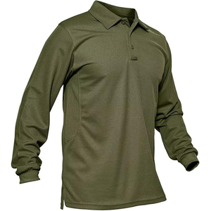 <b>Men's</b> Long Sleeve Solid <b>Green</b> <b>Polo</b> <b>Shirt</b> Button Collar Casual Style 100% Cotton Breathable Woven Oxford Regular Fit 2027 - Product Image 5