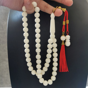 Rosario Musulmán de Lujo, Cuentas de Oración Tesbih, Regalo para Eid, Sibha, Misbaha Redonda de 10 mm - Product Image 1