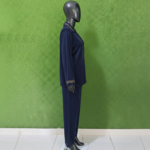 Ensemble de pyjama 2 pièces pour femmes grande taille, de haute qualité, personnalisé, doux, 100% coton, vêtements de nuit - Product Image 6