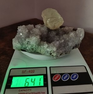 Améthyste avec Calcite, Spécimens Minéraux Naturels du Gujarat, Forme Libre, Pièce Décorative Magnifique, Nouvelle Ère Métaphysique, Meilleure Qualité - Product Image 2