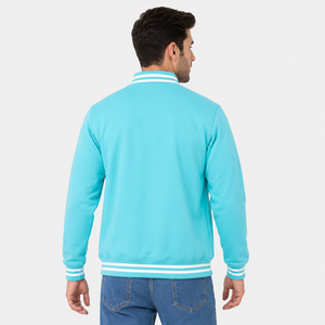 Mens <b>Canvas</b> Varsity Jacket Breathable Winter Crafted for All Day Comfort Sporty Details Durable Structure Everyday Modern - Product Image 3
