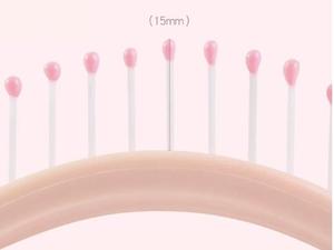 Cepillo Desenredante Curvo Ventilado de Moda con Logotipo Personalizado para Cabello Húmedo y Seco, Herramienta de Masaje Capilar para Salón de Peluquería - Product Image 5