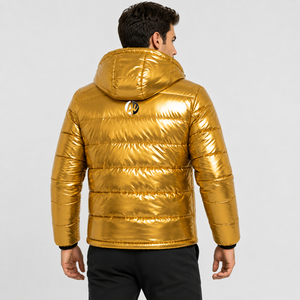 Veste matelassée à capuche pour homme, isolation légère offrant une chaleur fiable, confort élégant, protection moderne contre le froid - Product Image 3