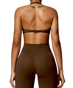 Envío rápido Sujetador deportivo Etiqueta privada Sujetador deportivo Ropa de compresión de alta elasticidad Sujetador deportivo para mujer - Product Image 4