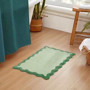 Tapis de bain en tissu éponge 100% coton pour hôtel avec bordure grecque - Product Image 3