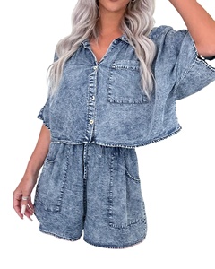 กางเกงยีนส์เอวสูงรัดรูปเอวสูงสำหรับผู้หญิง, กางเกงยีนส์ขาตรงมีเชือกขาดสำหรับฤดูร้อนกางเกงยีนส์2026สั้นสุดฮิต - Product Image 4