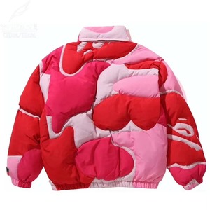 Custom <b>Men</b> <b>Camo</b> Detachable Hoodie Puffer Front Logo Windproof Waterproof Winter <b>Jacket</b> - Product Image 3