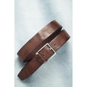 Cinturones de cuero de búfalo auténtico polaco para hombre, cinturón formal con logotipo personalizado impreso, cinturón de lujo hecho a mano de la mejor calidad, hebilla de acero inoxidable - Product Image 2