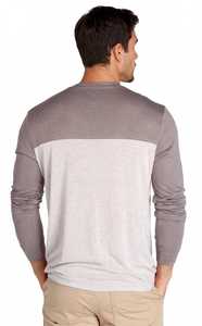 Oneten Apparel <b>Men's</b> Color Block <b>Long</b> <b>Sleeve</b> <b>Henley</b> Shirt - Product Image 2