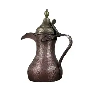 Antique Style Middle East Style Metal Dallah Coffee <b>Pot</b> With Hammered Finish For <b>Tea</b> Drinking Durable Design Kettle <b>Tea</b> <b>Pot</b> - Product Image 1