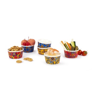Set di 6 Ciotole in Porcellana Trinacria Excelsa, Piatti Decorativi Multicolore per Servire - Product Image 2