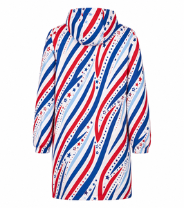 Unisex Swimming Parka High Quality Sublimation Design <b>Waterproof</b> Windproof <b>Long</b> Coat Fleece Lined Swim Team Training <b>Jacket</b> - Product Image 2