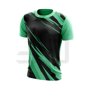 Camiseta Premium para Hombre, Cómoda, de Tela Spandex/Poliéster, Cuello Clásico, Manga Corta, Informal, con Estampado Tie-Dye, Tejido Grueso - Product Image 3