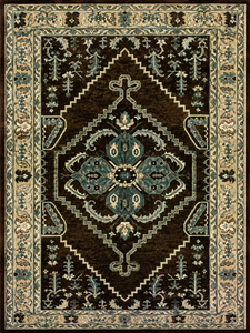 Tapis traditionnel oriental uni en peluche 100% laine, bordure ivoire, 5x8 pieds, envers en nylon, pour salon - Product Image 4