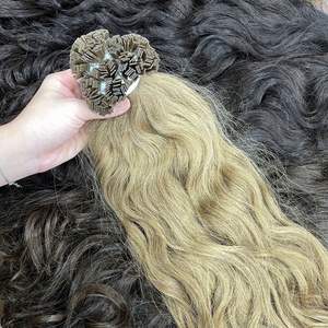 Extensiones de Cabello con Punta Plana, Rubias, Doble Trama, Cabello Remy, Proveedores Vietnamitas, Precio al por Mayor, Producto de Belleza para Mujeres - Product Image 5