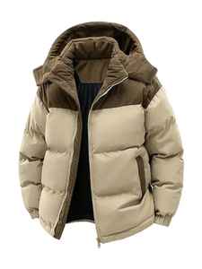 Chaqueta Acolchada de Invierno para Hombre, Personalizada, Gruesa, Cálida, Talla Grande, con Capucha, Resistente al Viento, con Ribete de Piel de Zorro, de Alta Calidad - Product Image 5