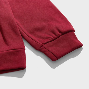 Conjunto Deportivo Unisex con Capucha Roja, Estampado de Caricaturas, Sudadera y Pantalones de Algodón, Corte Holgado, para Otoño - Product Image 5