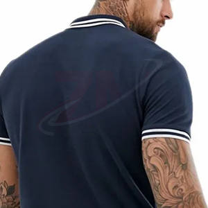 Nuevas llegadas de camisetas polo de marcas de calidad con logotipo personalizado bordado, tejido piqué, venta al por mayor, camiseta polo unisex. - Product Image 5