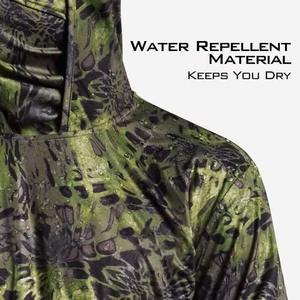 Chemise de pêche à capuche camouflage pour homme, manches longues, protection anti-UV UPF 50, impression par sublimation, veste pull - Product Image 2