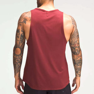 Débardeur de compression blanc haute qualité pour homme en viscose, maillot de corps tricoté pour l'entraînement, sous-vêtement de sport avec logo au dos - Product Image 2