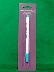 ปากกาเขียนผ้า HC0048 แบบลบได้ด้วยน้ำและอากาศ |   ปากกาลบได้ด้วยน้ำ สีน้ำเงิน พลาสติก WEP-B1 ละลายน้ำได้ สำหรับงานปัก - Product Image 3
