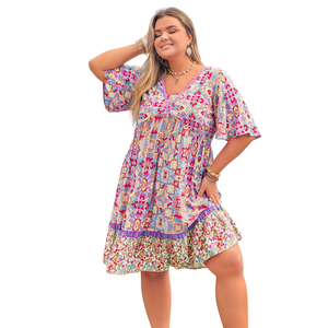 Vestido Midi Estampado Informal para Mujer, Moda al por Mayor - Product Image 4