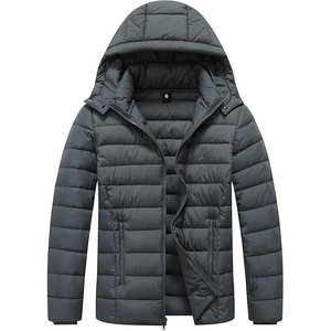 Diamond <b>Quilted</b> Hooded Jacket With Rhinestones For Women <b>Winter</b> Coat - Product Image 1