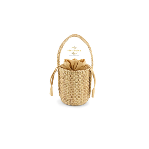 Sac cylindrique en jacinthe d'eau, tissé à la main, durable, pour femmes, meilleur choix - Product Image 3