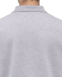 เสื้อโปโลแขนยาวสีเทาอ่อนสำหรับผู้ชาย ผ้าคอตตอนผสมเนื้อนุ่ม สวมใส่สบาย คอปกคลาสสิก เหมาะสำหรับฤดูหนาว ผลิตโดยผู้ผลิต - Product Image 6