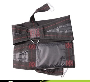 Correas de Levantamiento de Pesas de Goma con Diseño Antideslizante, Cierre de Hebilla, Portátiles para Gimnasio, Unisex, Costuras Negras y Rojas - Product Image 6