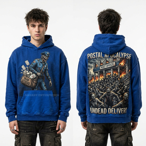 Sweat à capuche tie-dye motif Clown Maléfique Cirque, Streetwear pour homme, Sweat-shirt oversize, Fabricant sur mesure, Pull imprimé flamme - Product Image 6